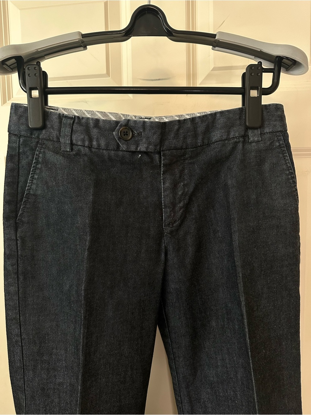 VTG Gap Dark Wash Denim Wide Leg Trouser Jeans With Front Flap Pocket size 2